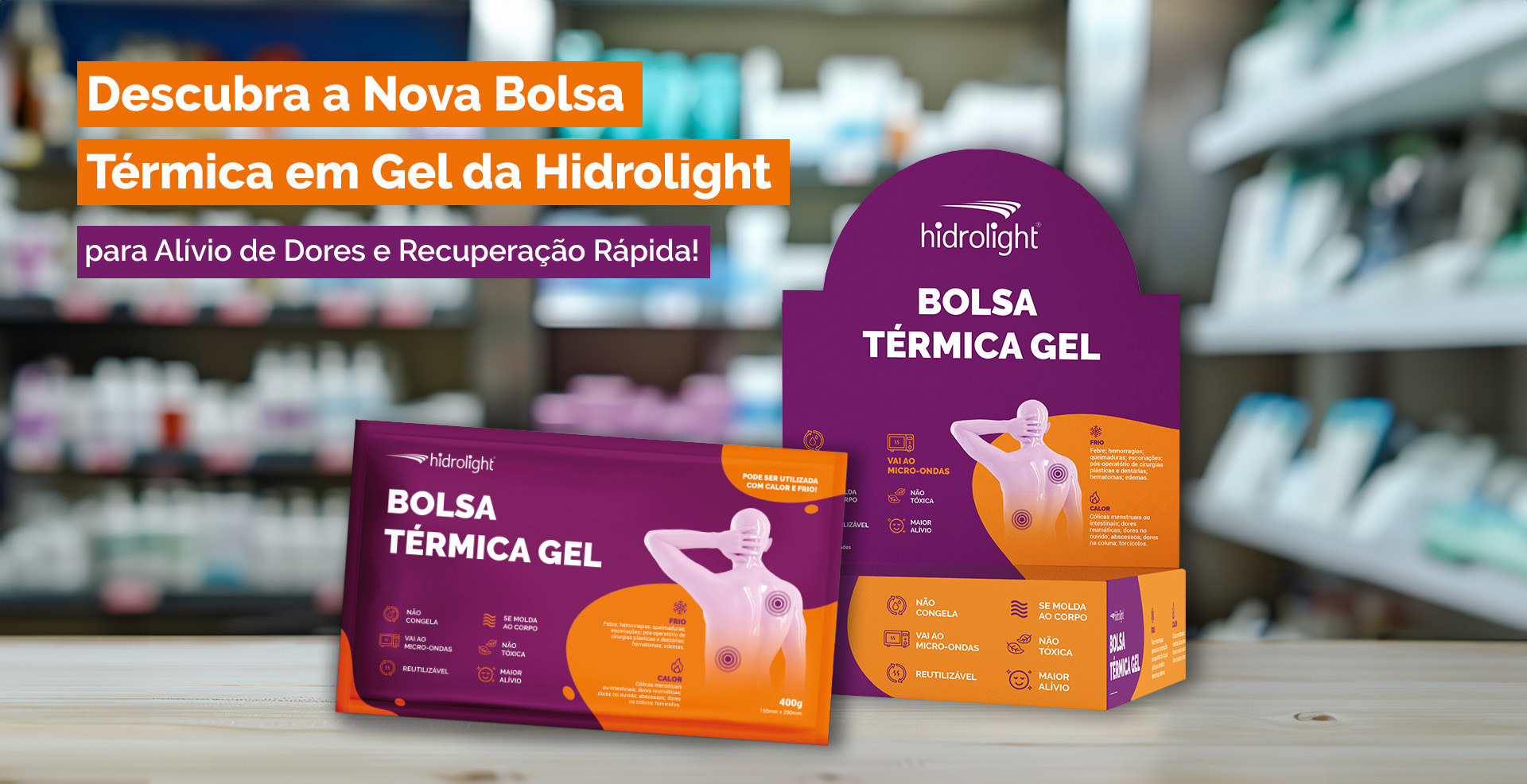 Descubra a Nova Bolsa Térmica Gel da Hidrolight para Alívio de Dores e Recuperação Rápida